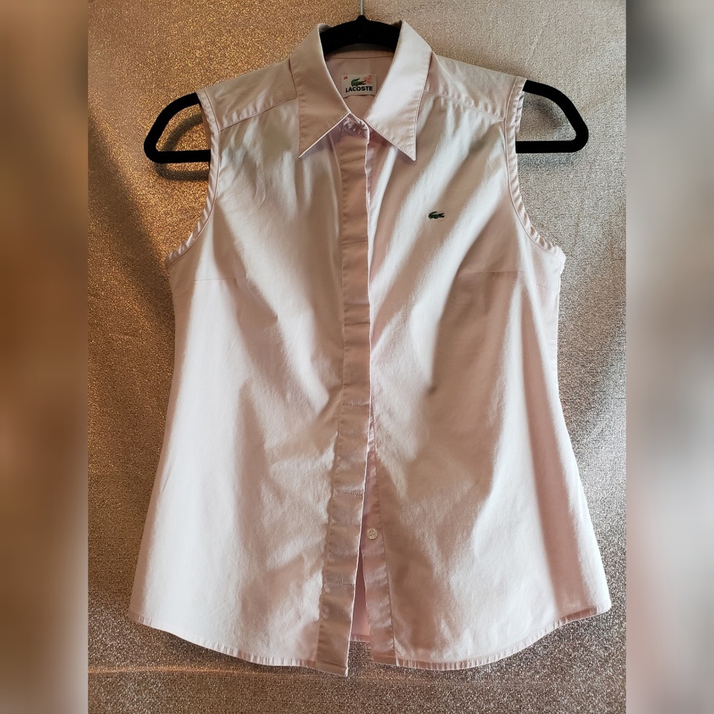 Lacoste Button Down Womans Cotton Blouse